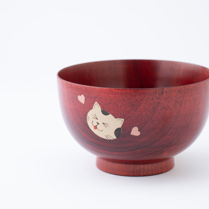 Yamanaka Lacquerware Animal Design Series Children's Soup Bowl - MUSUBI KILN - Quality Japanese Tableware and Gift