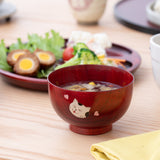 Yamanaka Lacquerware Animal Design Series Children's Soup Bowl - MUSUBI KILN - Quality Japanese Tableware and Gift