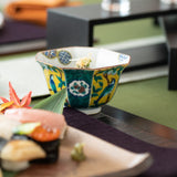 Yoshidaya Peach and Bird Kutani Kobachi Bowl Set - MUSUBI KILN - Handmade Japanese Tableware and Japanese Dinnerware