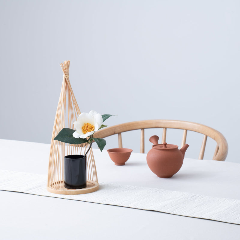 Yukinko Suruga Bamboo Basketry Japanese Flower Vase - MUSUBI KILN - Handmade Japanese Tableware and Japanese Dinnerware
